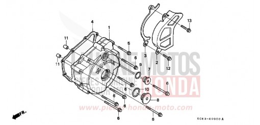 KURBELGEHAEUSEDECKEL, L. XR250RV de 1997